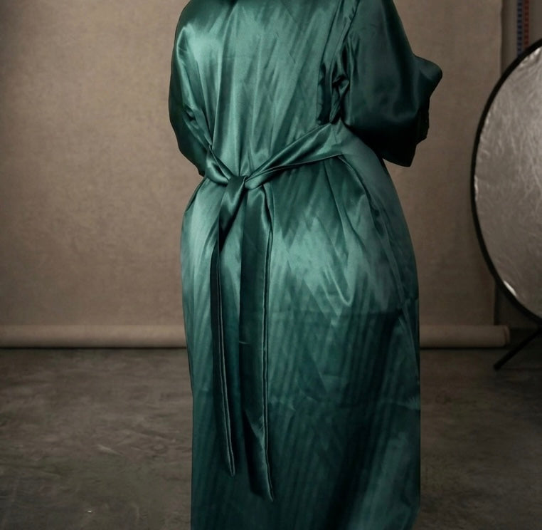 Satin Lace Dream ( Emerald Green )